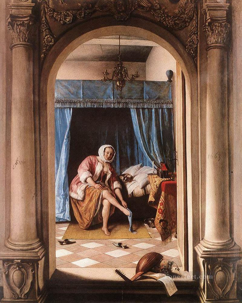 The Morning Toilet Dutch genre painter Jan Steen Oil Paintings